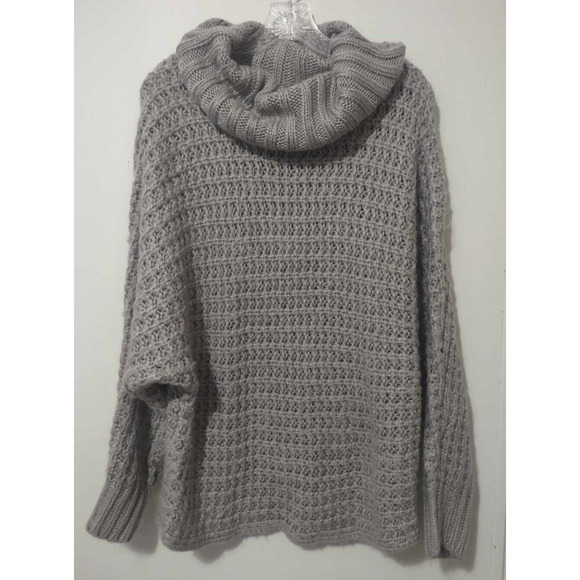 In Loom Grey Chunky Turtleneck Sweater Size M/L - Picture 1 of 4